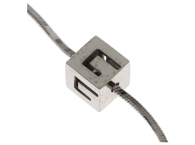Collana Gucci Logo Cube in oro bianco 18K - vista 6