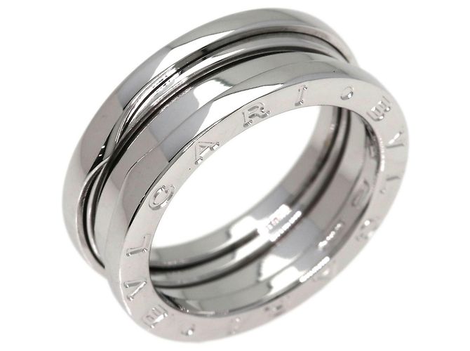 Bulgari Anello Bvlgari B-zero1 a 2 bande in oro bianco 18K - vista 2