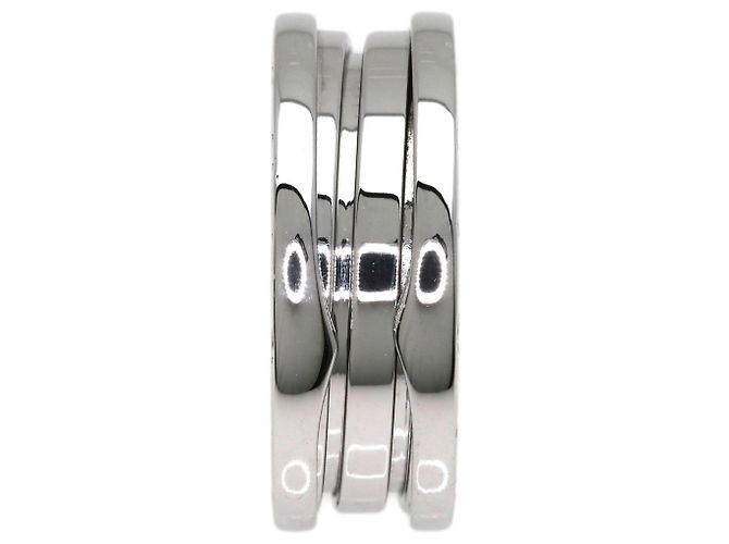 Bulgari Anello Bvlgari B-zero1 a 2 bande in oro bianco 18K - vista 3