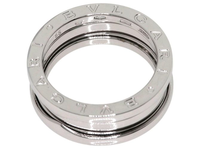 Bulgari Anello Bvlgari B-zero1 a 2 bande in oro bianco 18K - vista 4