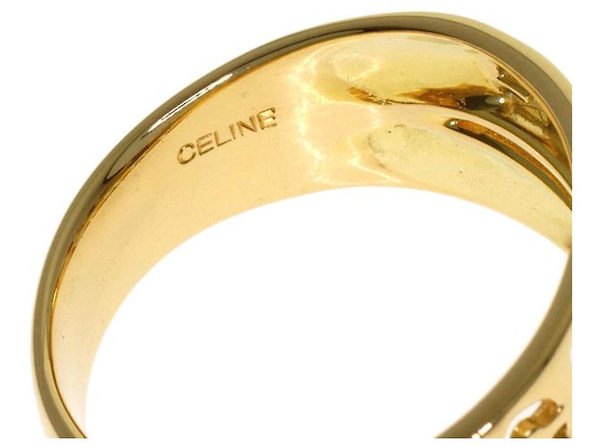 Céline Celine Logo Ring - 18K Gelbgold - Ansicht 6