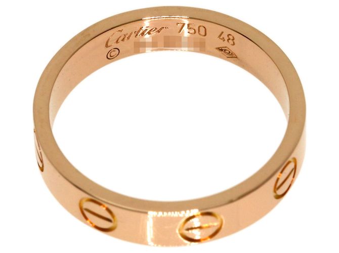 Anello Mini Love in oro rosa 18K Cartier - vista 4