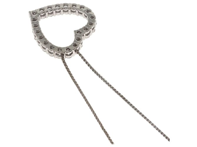 Collana Gucci Heart Diamond in oro bianco 18K - vista 2