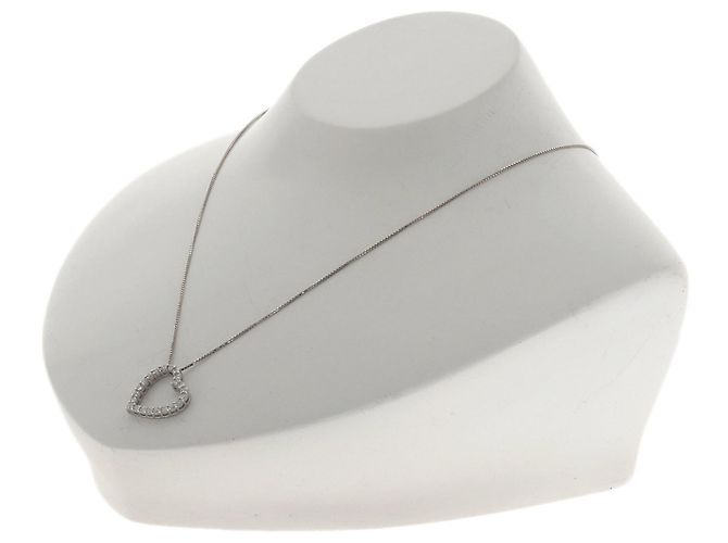 Collana Gucci Heart Diamond in oro bianco 18K - vista 5