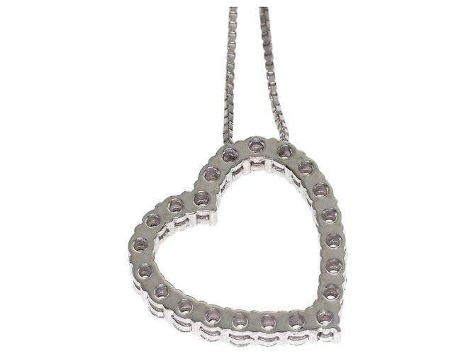 Collana Gucci Heart Diamond in oro bianco 18K - vista 7