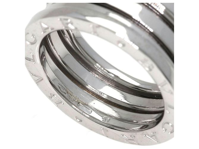 Bulgari Anello Bvlgari B-zero1 a 2 fasce in oro bianco 18K - vista 5