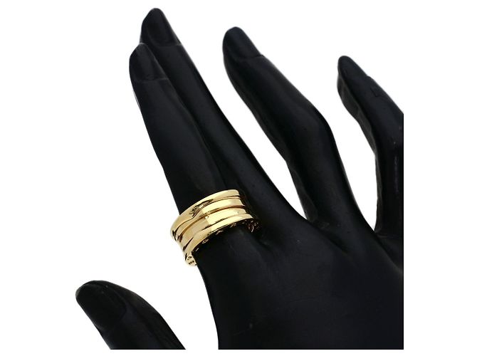 Bulgari Anello Bvlgari B-zero1 a 2 bande in oro giallo 18K - vista 6
