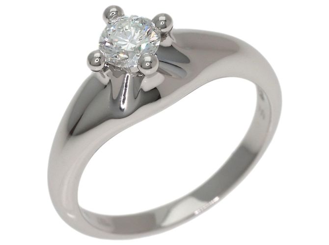Bulgari Anello Corona in diamante in platino - vista 2