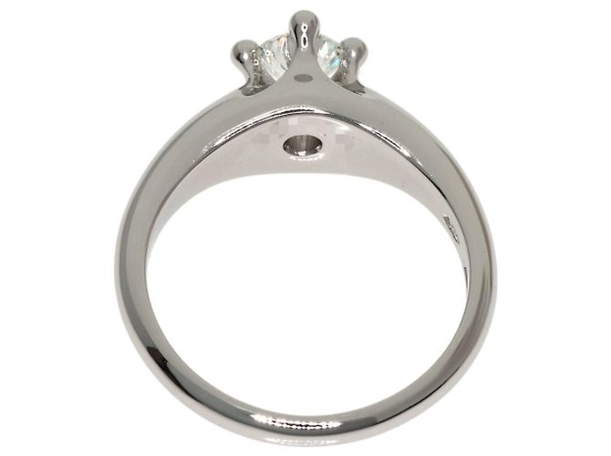 Bulgari Anello Corona in diamante in platino - vista 4