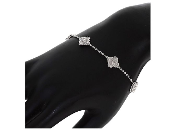 Bracciale Sweet Alhambra in Diamante Van Cleef & Arpels - vista 8