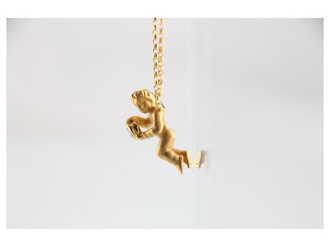 Autre Marque Collana Carrera y Carrera Motivo Angelo in Oro Giallo 18K e Diamante - vista 7