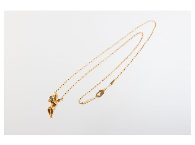 Autre Marque Collana Carrera y Carrera Motivo Angelo in Oro Giallo 18K e Diamante - vista 8