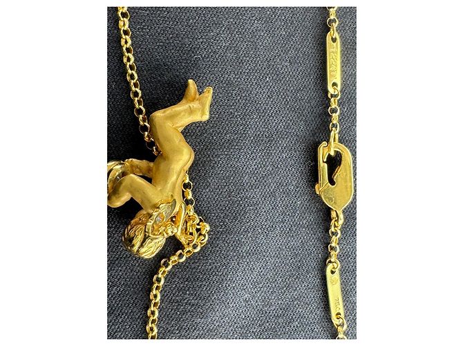 Autre Marque Collana Carrera y Carrera Motivo Angelo in Oro Giallo 18K e Diamante - vista 9