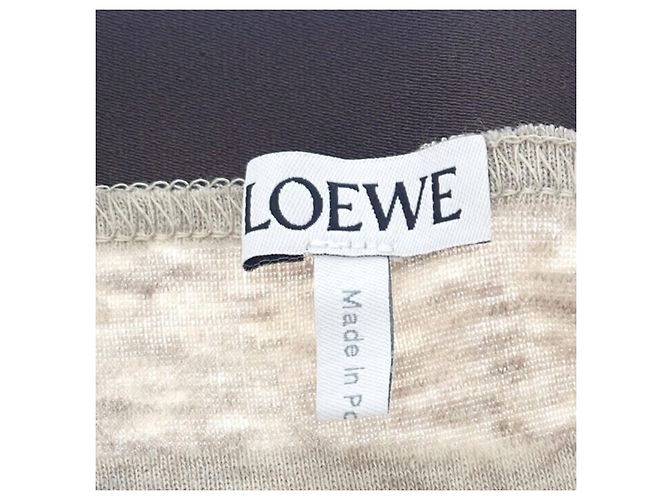 Gonna lunga in cotone Loewe Beige - vista 10