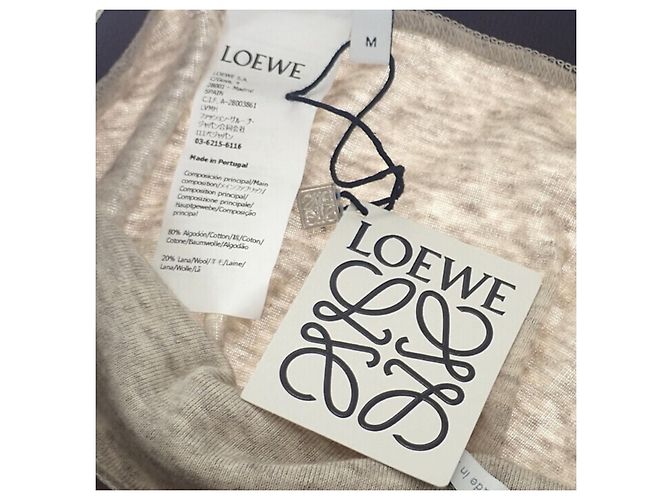 Gonna lunga in cotone Loewe Beige - vista 11