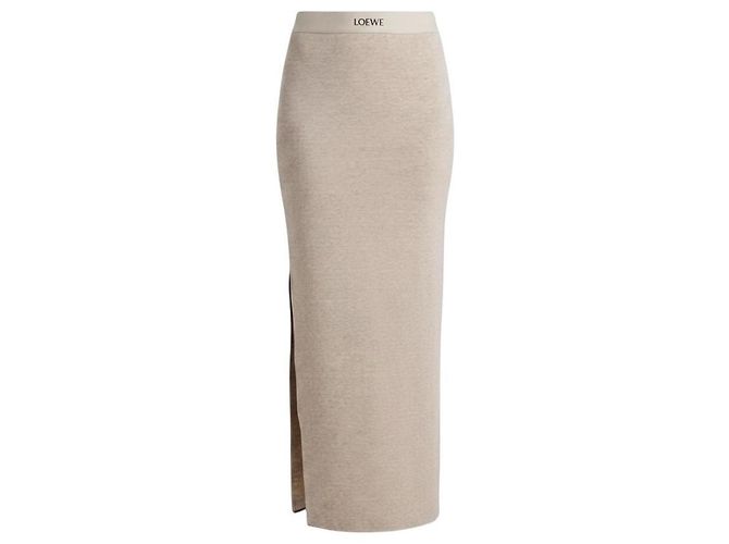 Gonna lunga in cotone Loewe Beige - vista 13
