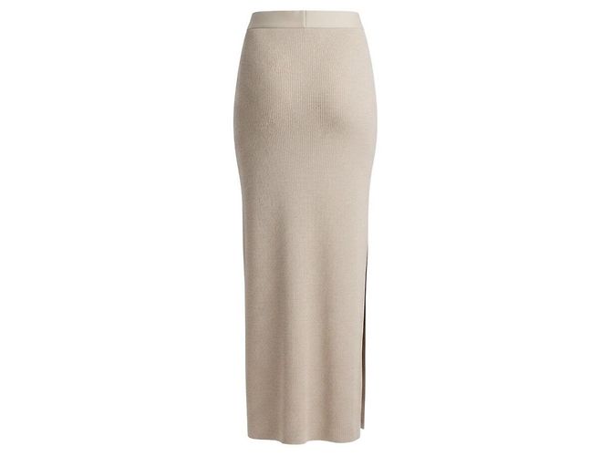 Gonna lunga in cotone Loewe Beige - vista 2