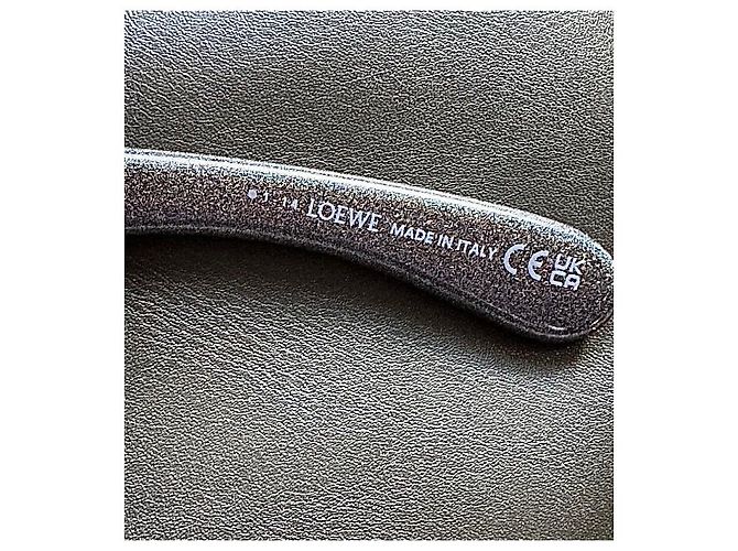 Gafas de sol Loewe Anagram Gris Metálico Gold hardware - vista 17