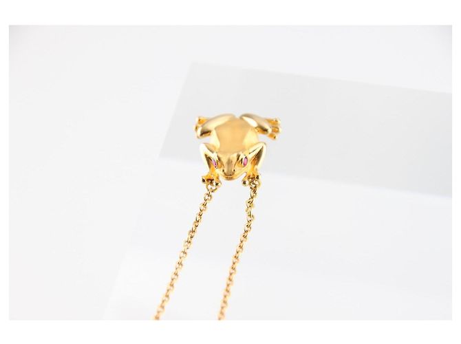 Autre Marque Collana Carrera y Carrera Baile de las Ranas in Oro Giallo 18K e Rubini D'oro - vista 2