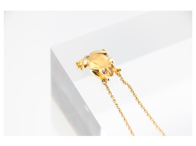 Autre Marque Collana Carrera y Carrera Baile de las Ranas in Oro Giallo 18K e Rubini D'oro - vista 3