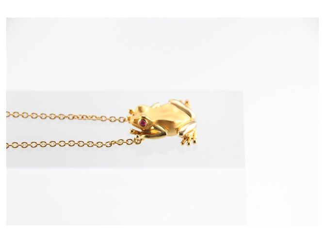 Autre Marque Collana Carrera y Carrera Baile de las Ranas in Oro Giallo 18K e Rubini D'oro - vista 5
