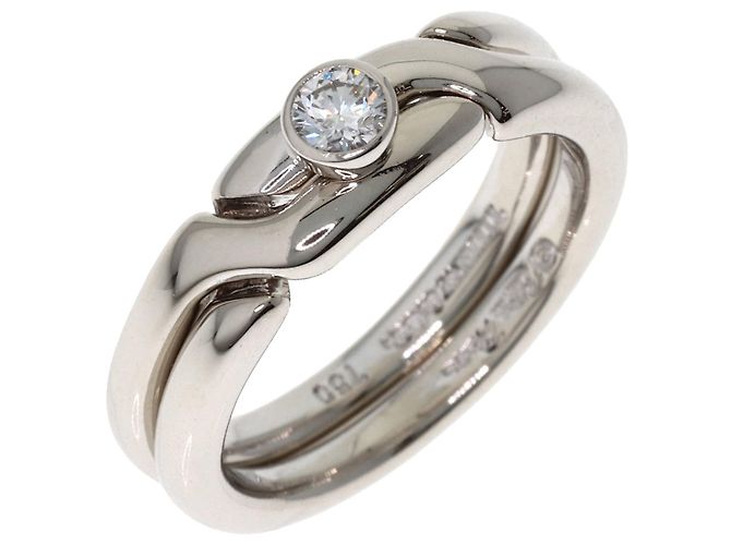 Tiffany & Co. 18K Weißgold Diamantring - Ansicht 2