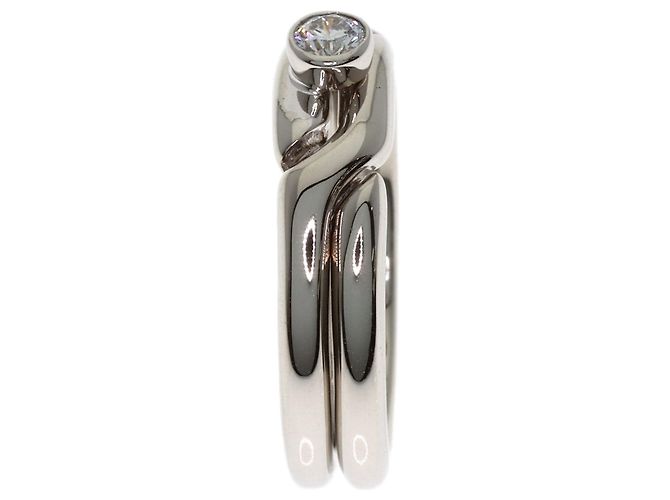 Tiffany & Co. 18K Weißgold Diamantring - Ansicht 3