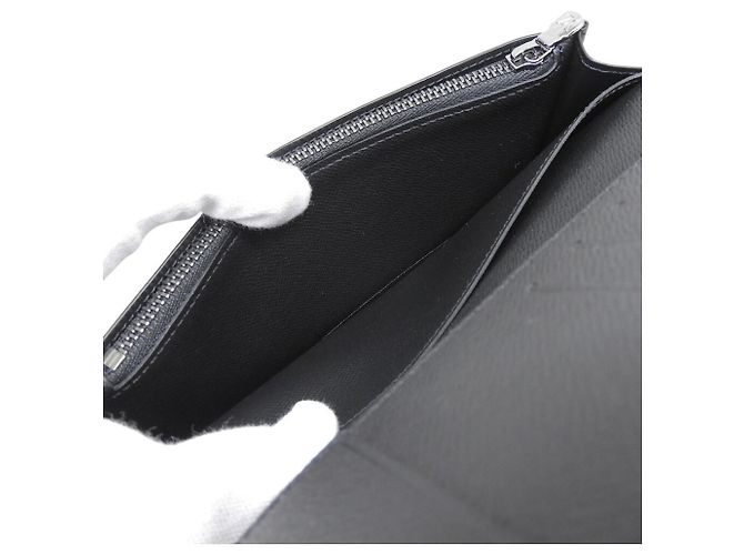 Portafoglio lungo pieghevole Louis Vuitton Monogram Eclipse Brazza Monogramma - vista 3