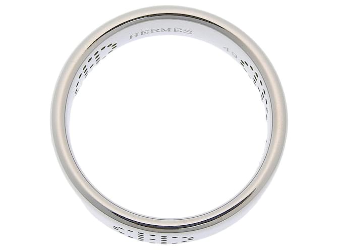 Ring Anillo Eclipse en oro blanco Hermès Dorado - vista 3