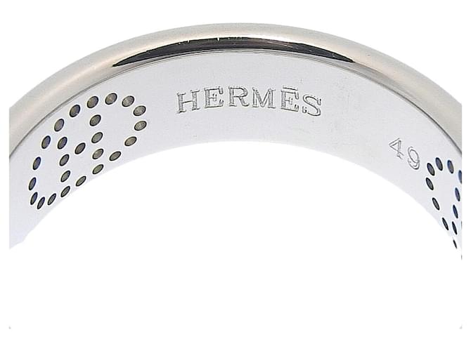 Ring Anillo Eclipse en oro blanco Hermès Dorado - vista 5