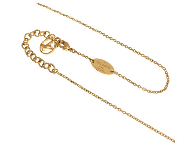 Louis Vuitton Collier Louisette Necklace D'oro - vista 3