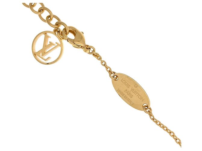 Louis Vuitton Collier Louisette Necklace D'oro - vista 5