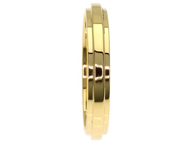 Anello dritto testurizzato Gucci in oro giallo 18K - vista 3