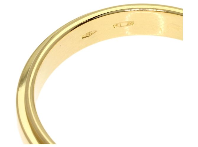 Anello dritto testurizzato Gucci in oro giallo 18K - vista 5