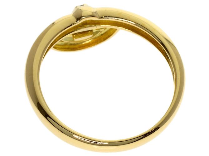 Céline Anello Celine Logo Diamond in Oro Giallo 18K - vista 8