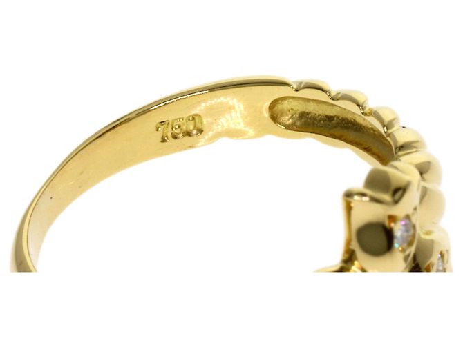 Anello Tulip in diamante Christian Dior in oro giallo 18K - vista 10