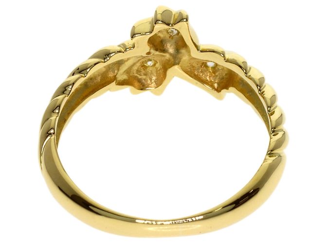 Anello Tulip in diamante Christian Dior in oro giallo 18K - vista 4