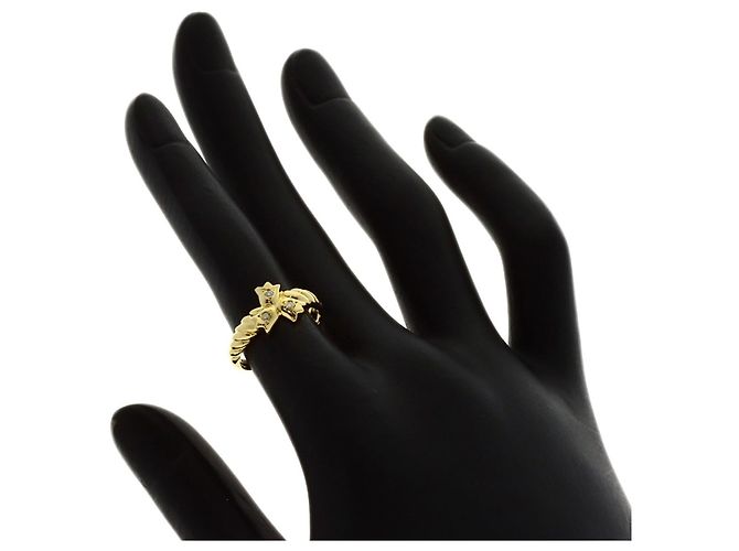 Anello Tulip in diamante Christian Dior in oro giallo 18K - vista 7