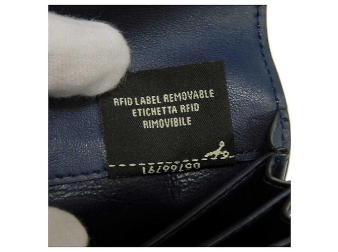 Fendi Bicolor Card Case Brown Navy blue - view 9