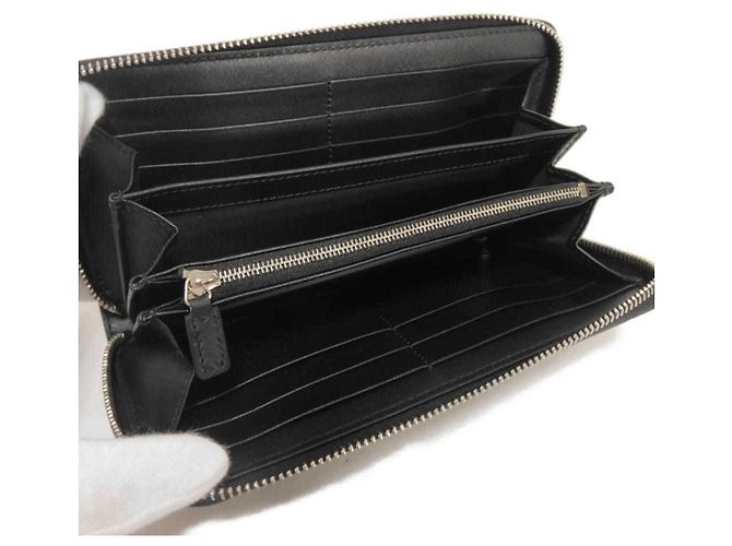 Portafoglio lungo Gucci in nero - vista 5