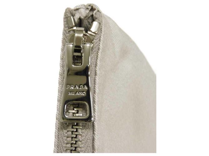 Antifaz de seda gris Prada Castaño - vista 11