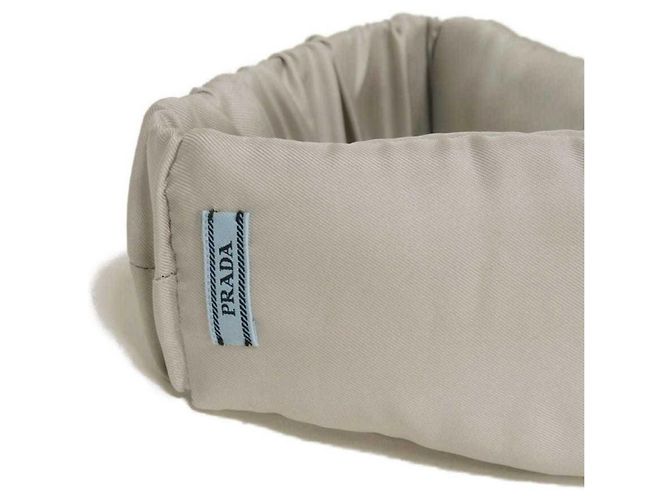 Antifaz de seda gris Prada Castaño - vista 3