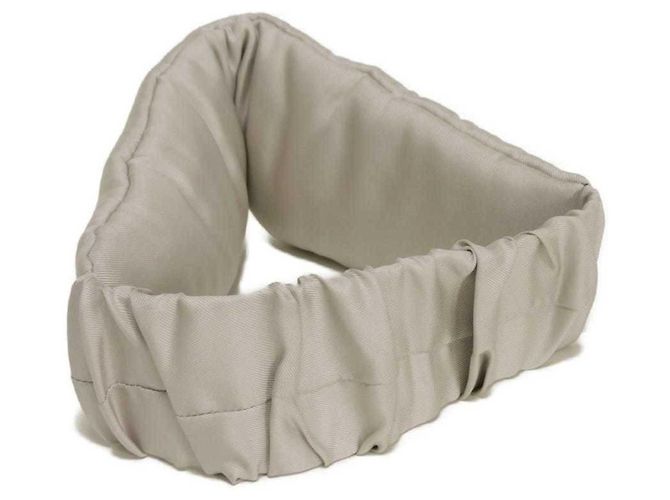 Antifaz de seda gris Prada Castaño - vista 4