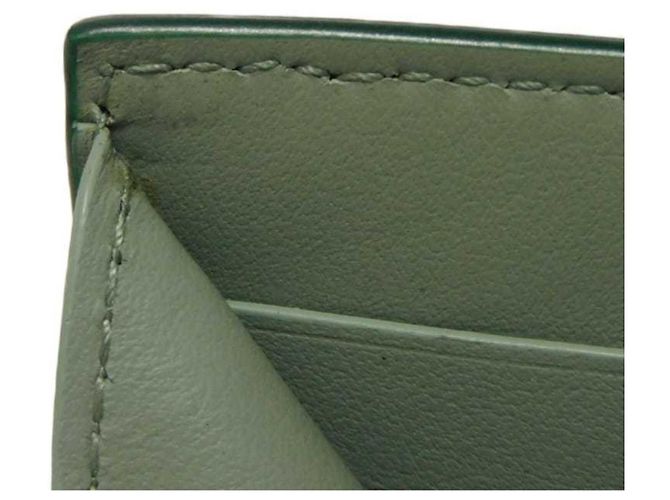 Carteira de três dobras Tiny New Sage Bicolor da Bottega Veneta Verde - vista 14