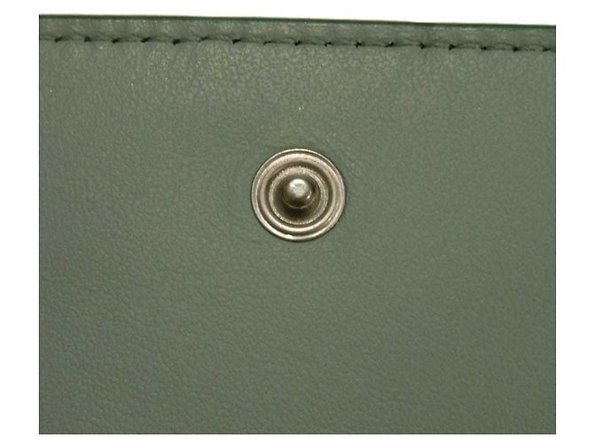 Carteira de três dobras Tiny New Sage Bicolor da Bottega Veneta Verde - vista 17
