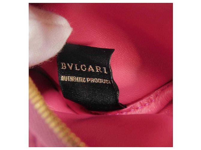 Bulgari Borsa a Spalla Bvlgari Serpenti Cabochon Micro Pouch Rosa Rosso - vista 7