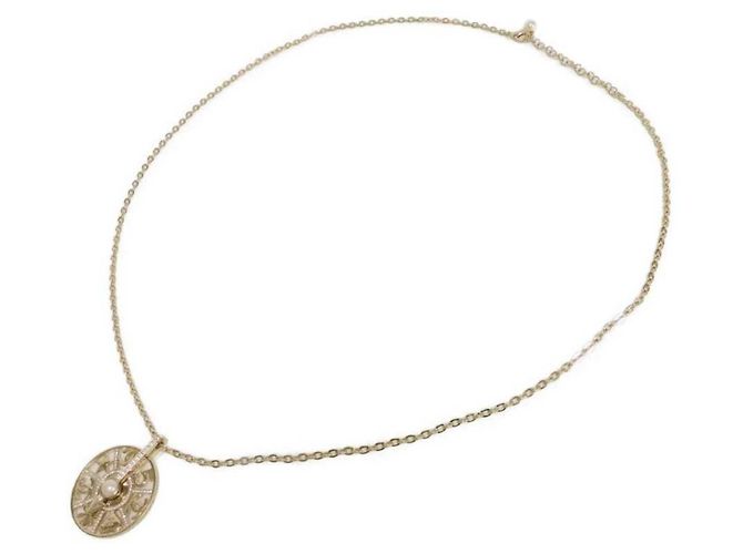 Collana con pendente da donna Chanel D'oro Crudo - vista 2