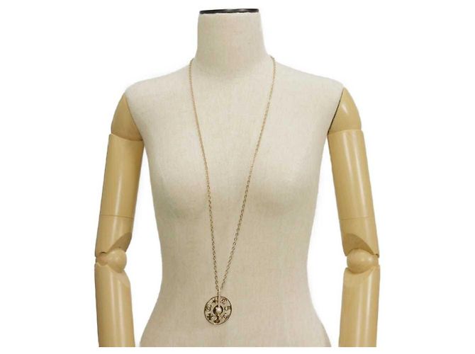 Collana con pendente da donna Chanel D'oro Crudo - vista 3