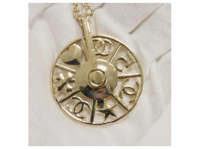 Collana con pendente da donna Chanel D'oro Crudo - vista 5