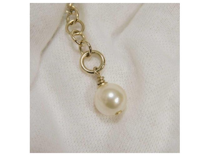 Collana con pendente da donna Chanel D'oro Crudo - vista 8